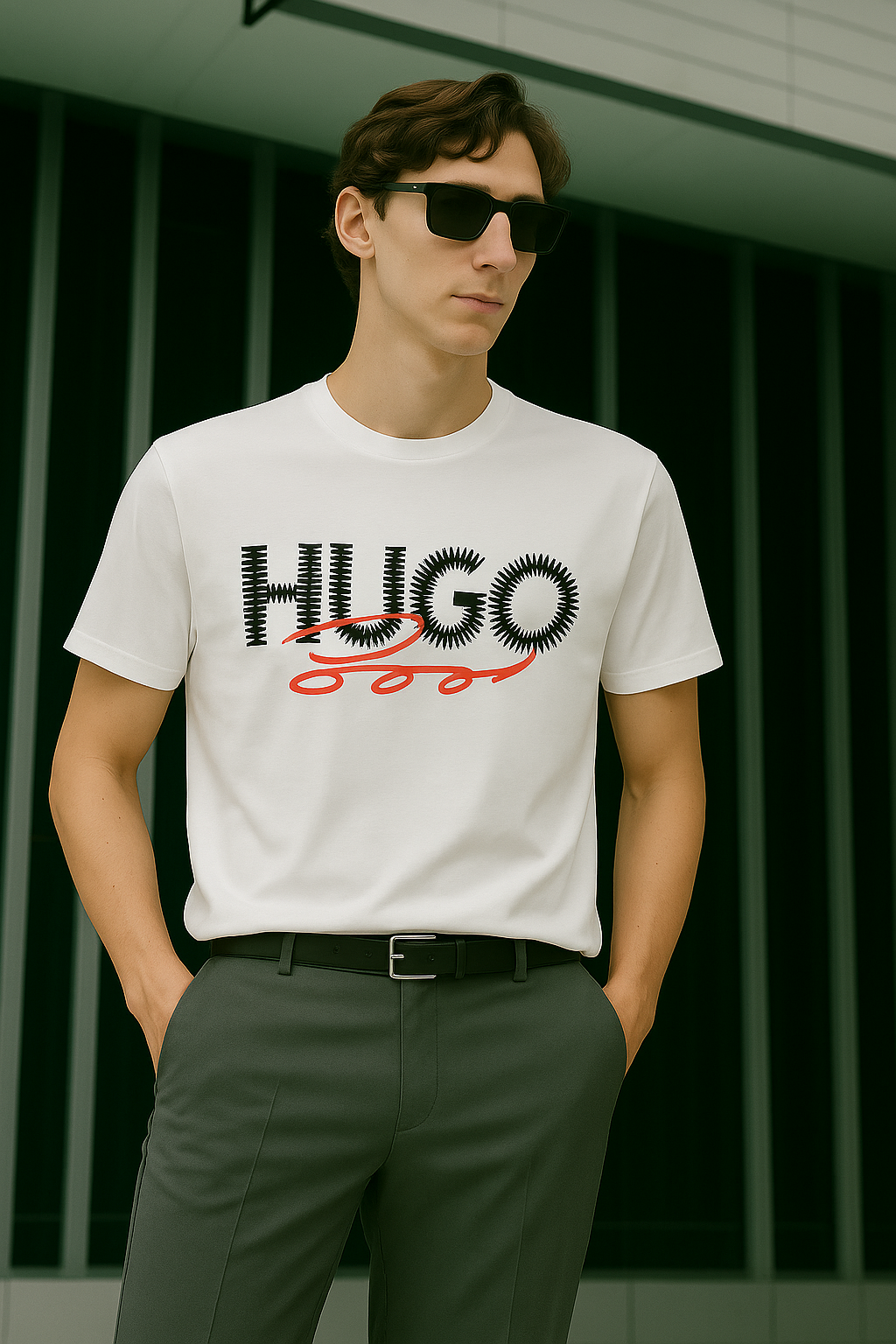 HUGO BOSS Graphic Logo T-Shirt