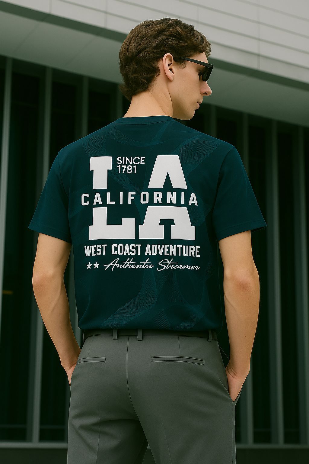 "Los Angeles" Graphic T-Shirt – Urban Street Style Drop Shoulder T-Shirt