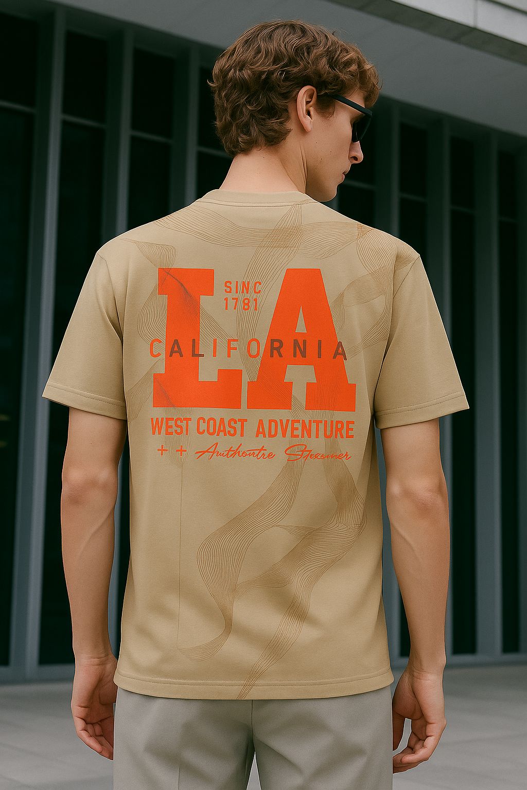 "Los Angeles" Graphic T-Shirt – Urban Street Style Drop Shoulder T-Shirt