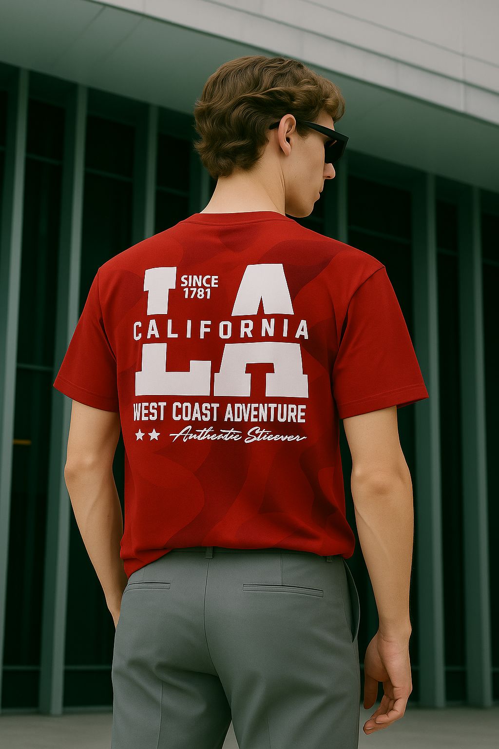 "Los Angeles" Graphic T-Shirt – Urban Street Style Drop Shoulder T-Shirt